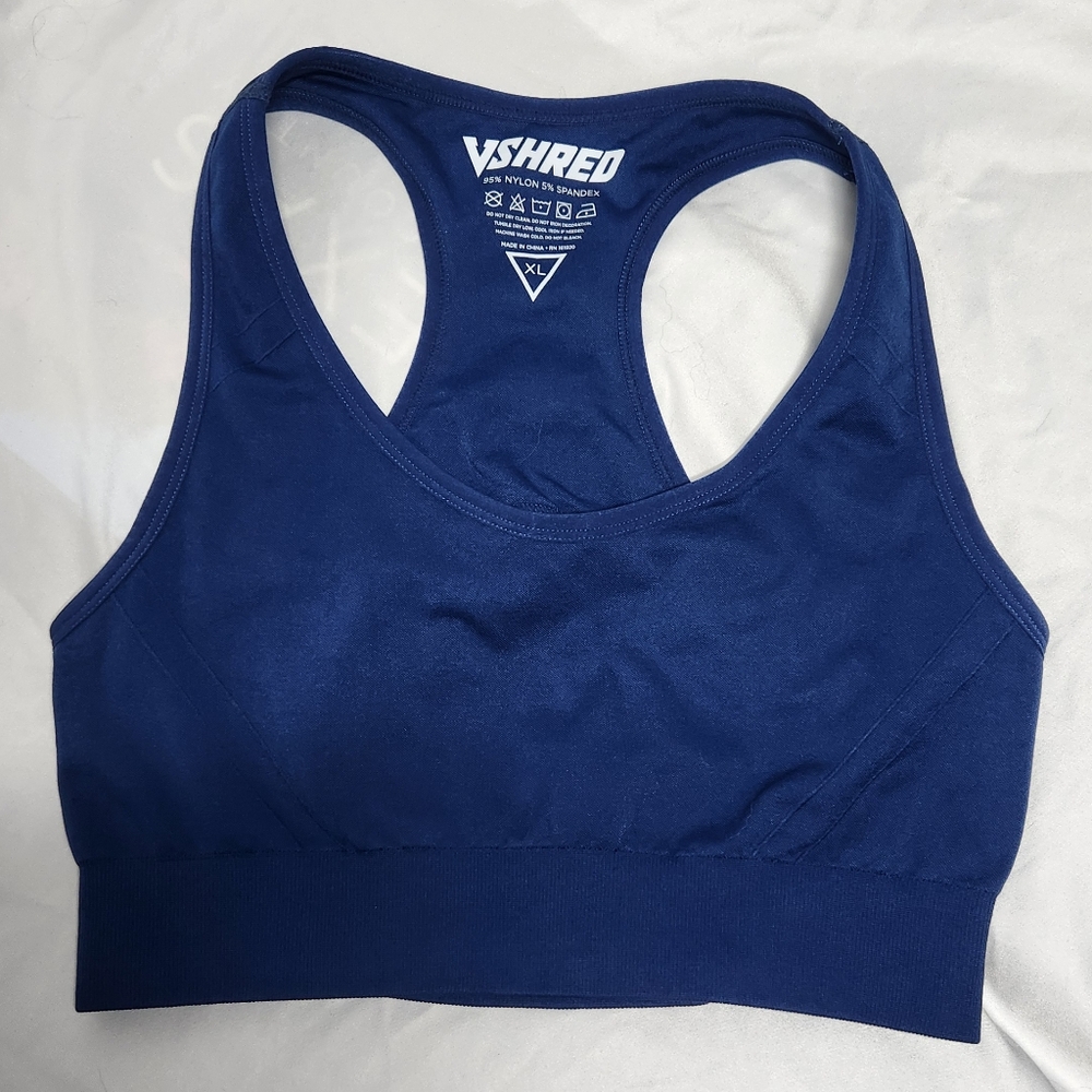 VShred blue sports bra, XL